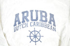 Vintage 1990s Aruba Dutch Caribbean MV Pro Weave Crewneck Sweatshirt Mens M