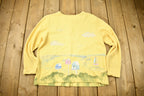 Vintage 1990s Christopher & Banks Sea Shore Cardigan Sweater