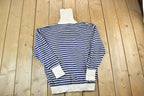 Vintage 1980s Ralph Lauren Knit Abstract Pattern Turtleneck Sweater /