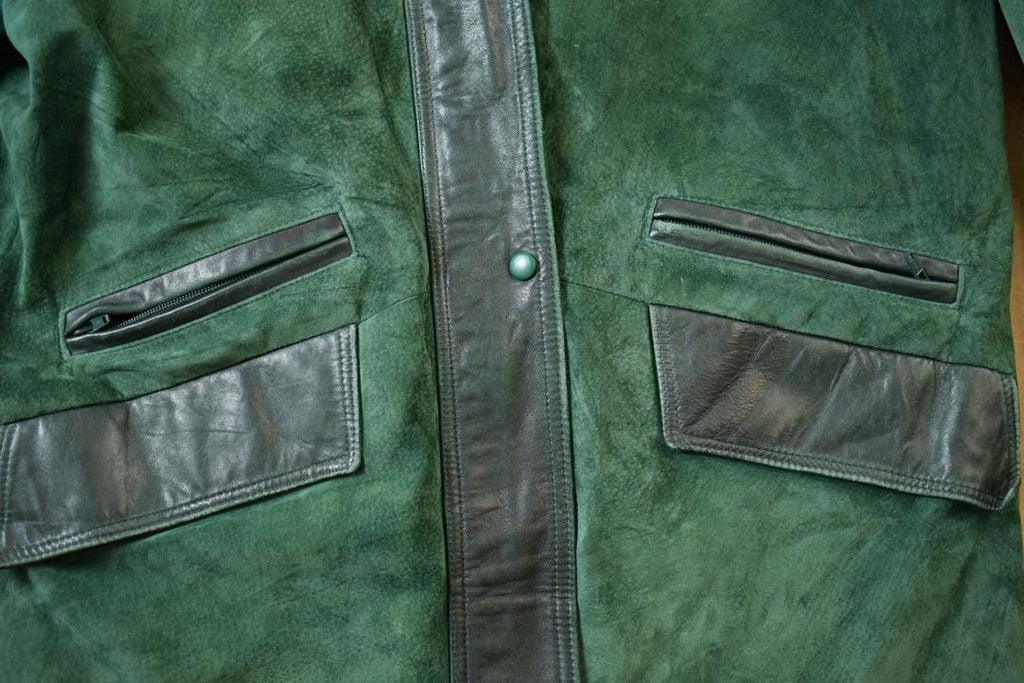 Vintage 1980s Danier Faded Suede Leather Jacket