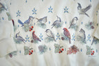 Vintage 1990s Cute Grandma Style Bird Print Crewneck Sweater Made In USA