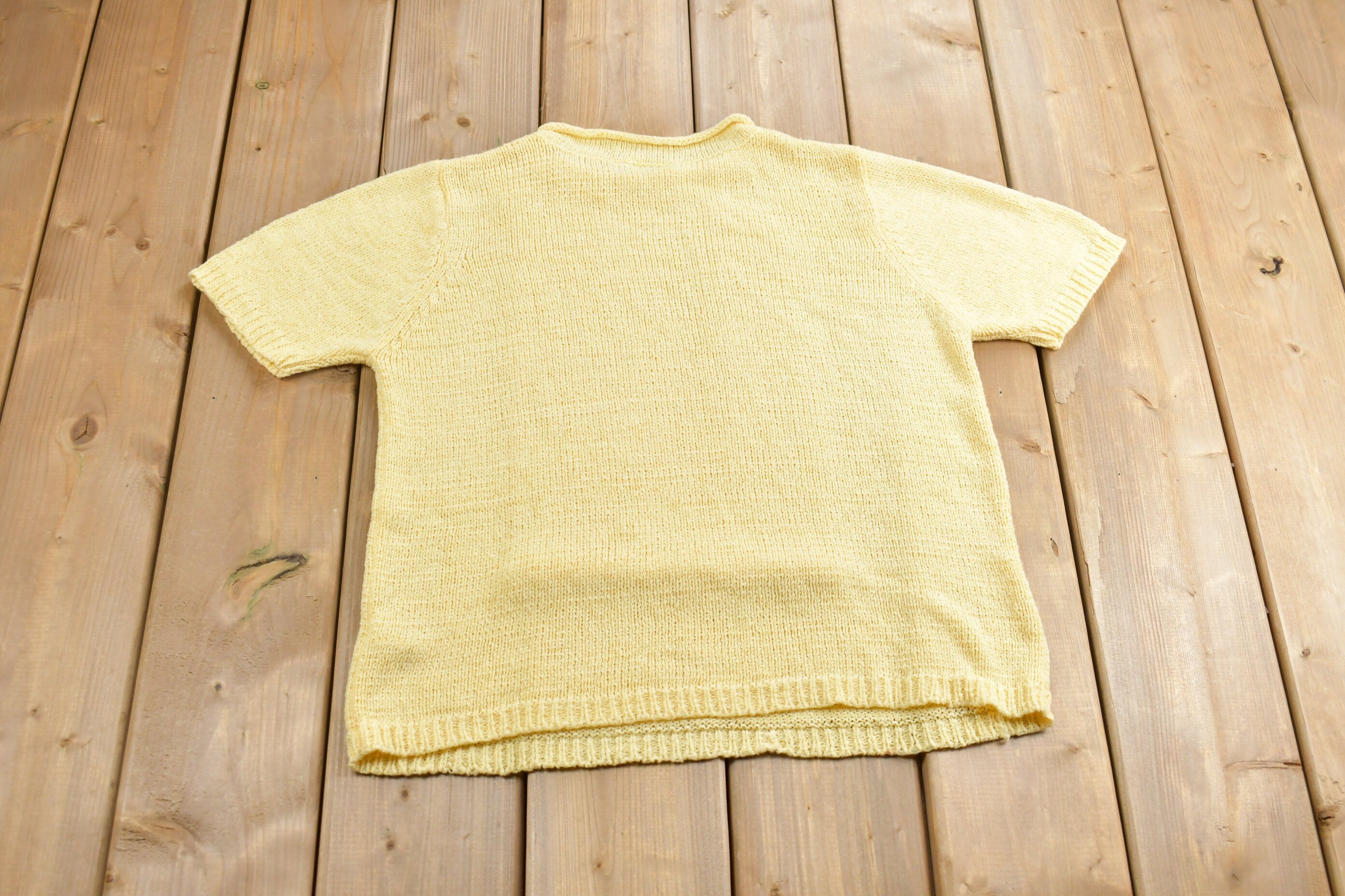 Vintage 1990s Tradition Blank Knitted Crewneck Sweater  Vintage 90s Crewneck  Tradition Vintage  Colorful  Sweatshirt  Blank Knit