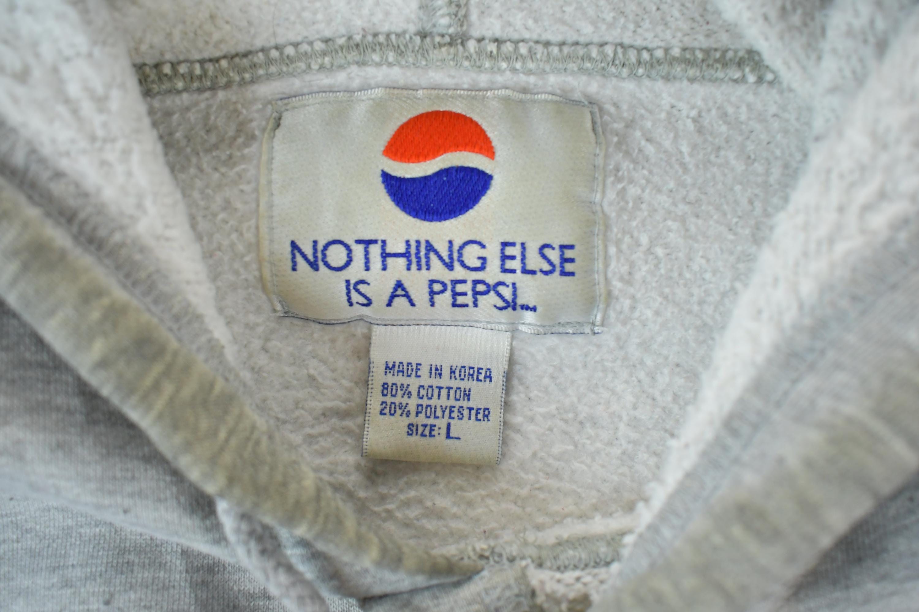 Vintage Y2K Pepsi Embroidered Graphic Hoodie