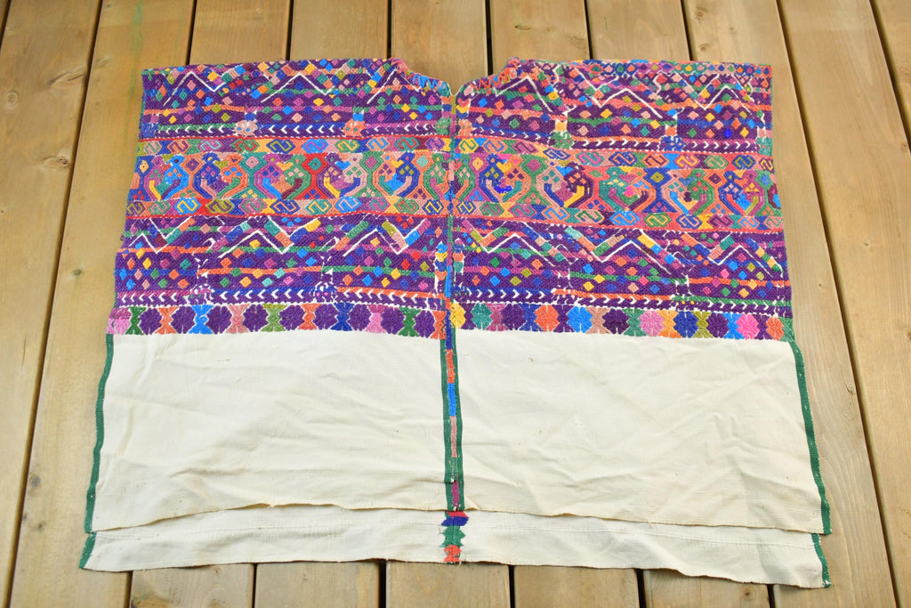 Vintage 1940s 1950s Bohemian Hand Loomed Poncho Jacket