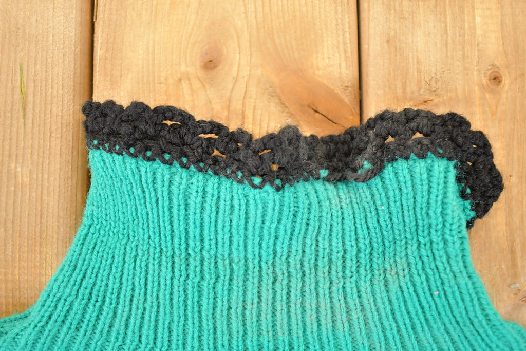Vintage 1980s Kerris Kreations Ski Knit Turtleneck Sweater Women's L