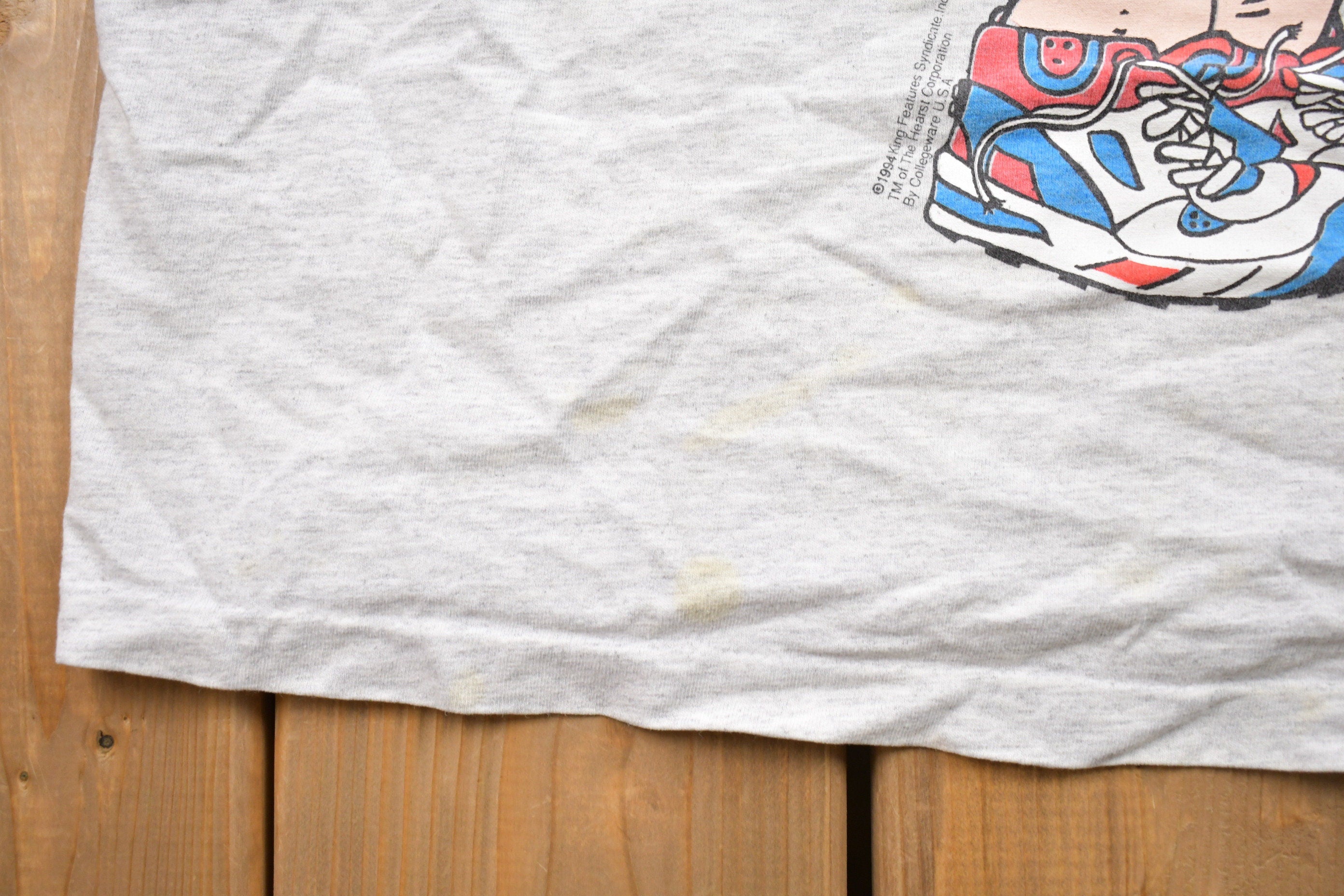 Vintage 1994 Popeye Basketball Graphic Tank Top