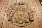 Vintage 1980s Kelly Kamo Tru Leaf Camo Button Up Shirt