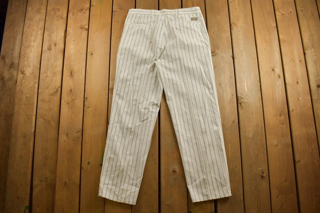 Vintage 1970s Levi's Officer Corps Striped Pants Size 34 x 31