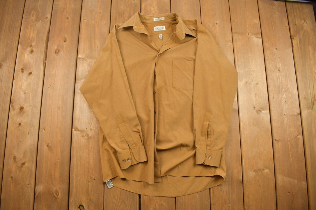 Vintage 1990s Van Heusen Blank Button Up Shirt