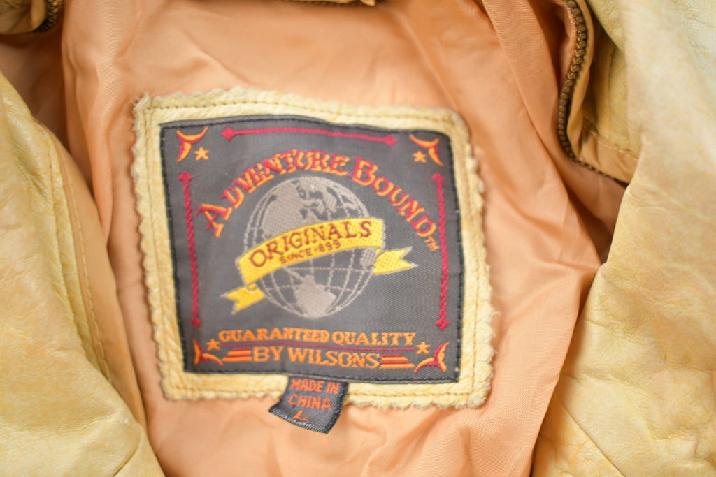 Vintage 1990s Adventure Bound Leather Jacket