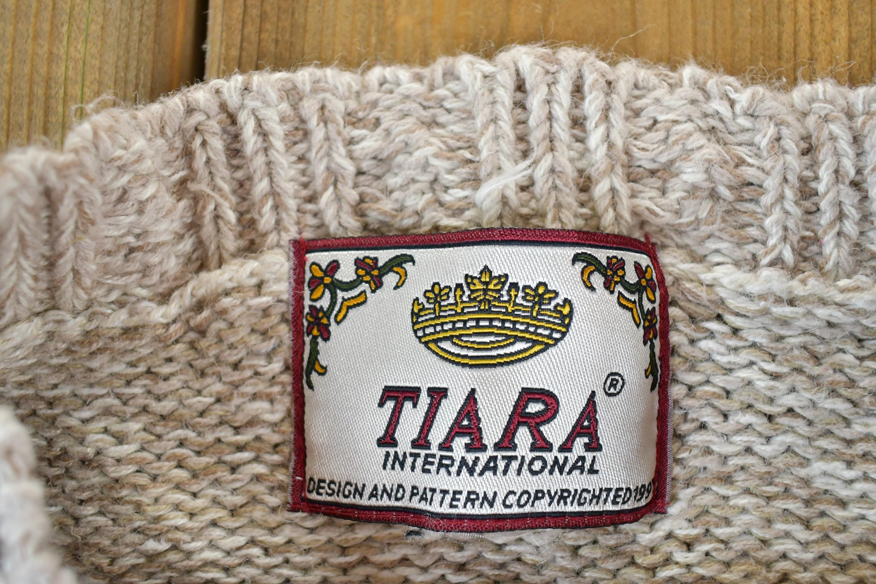 Vintage 1990s Tiara International Knit Crewneck Sweater