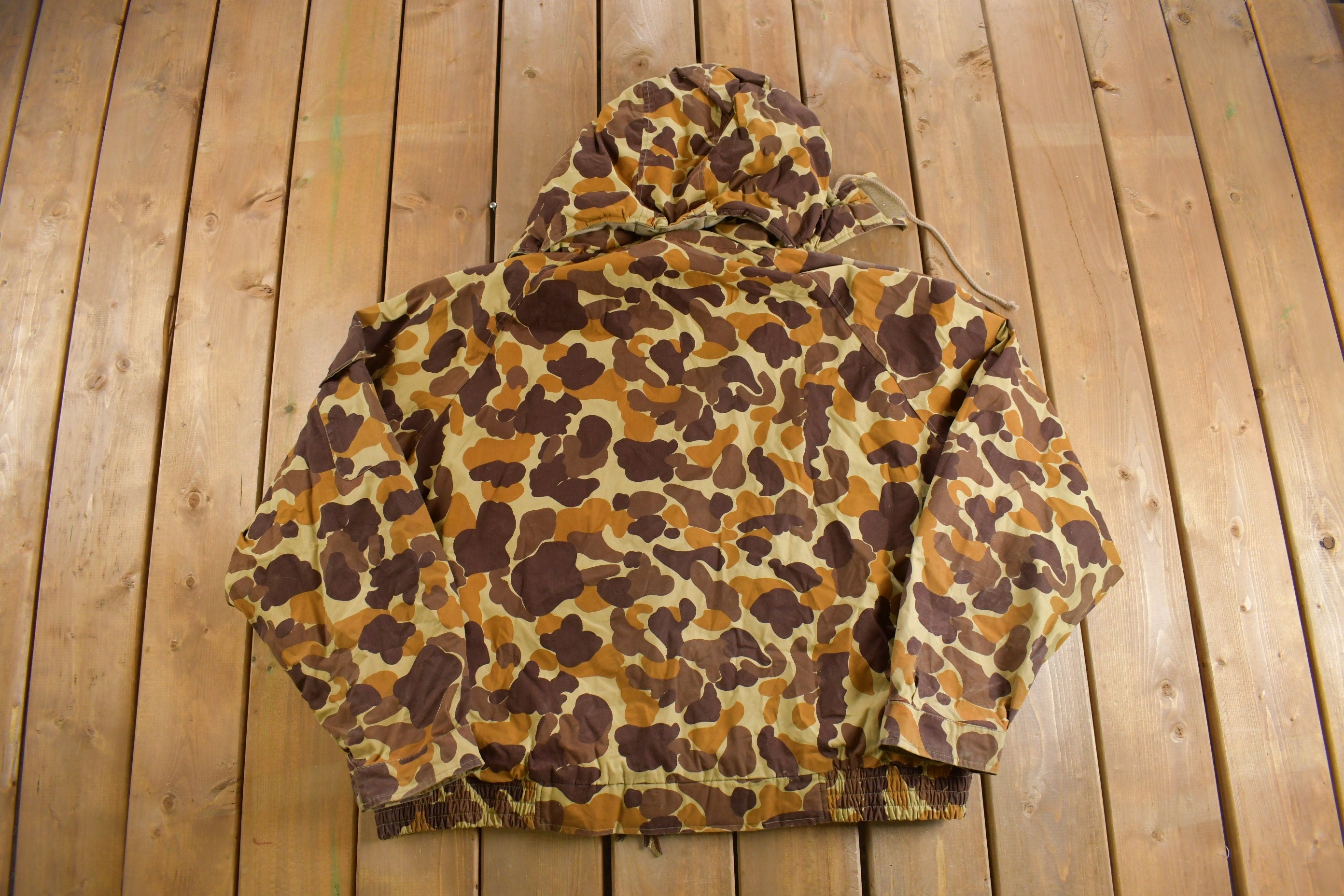 Vintage 1990s Game Hide Camouflage Hunting Jacket