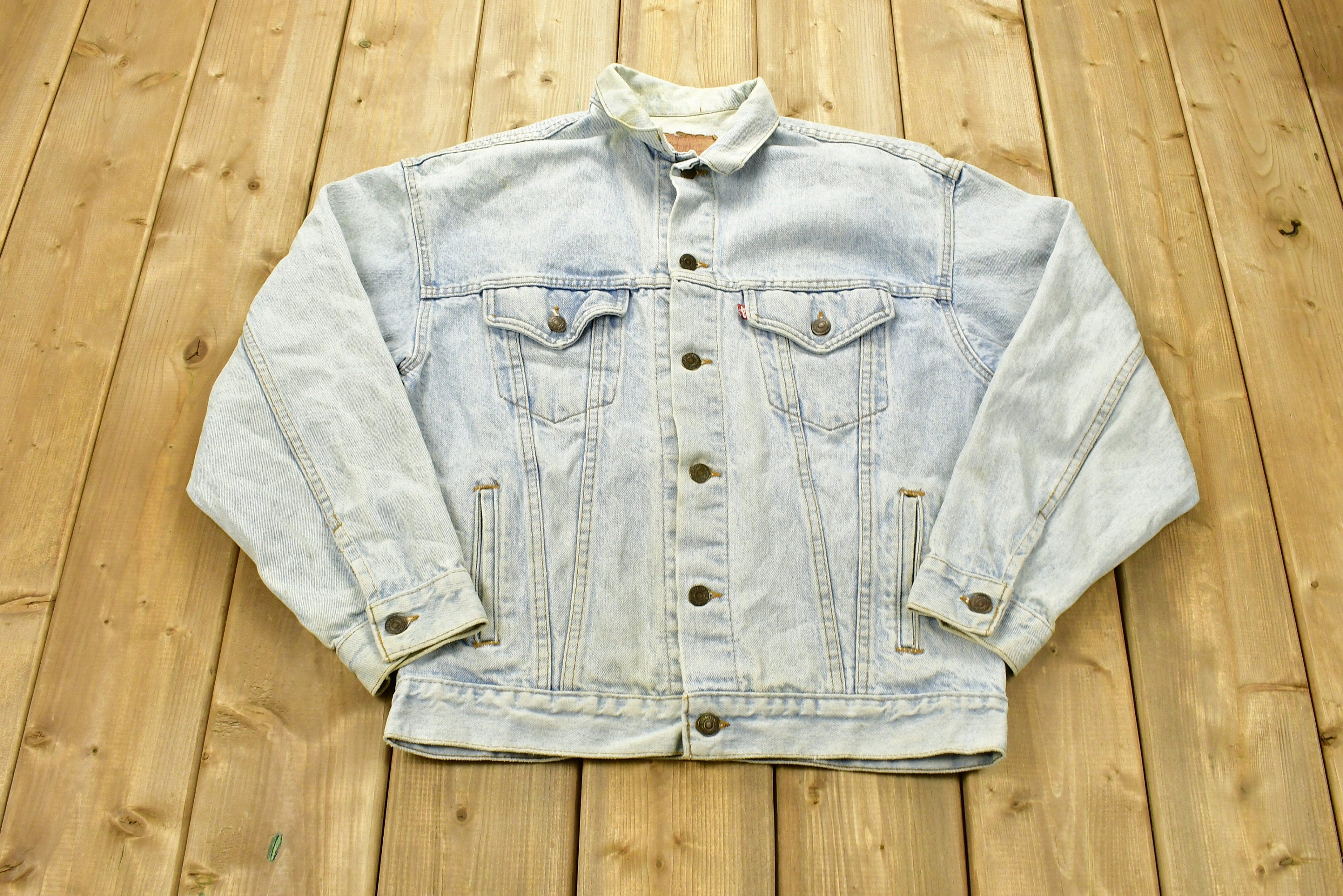 Vintage 1990s Levi's Distressed Denim Jean Jacket