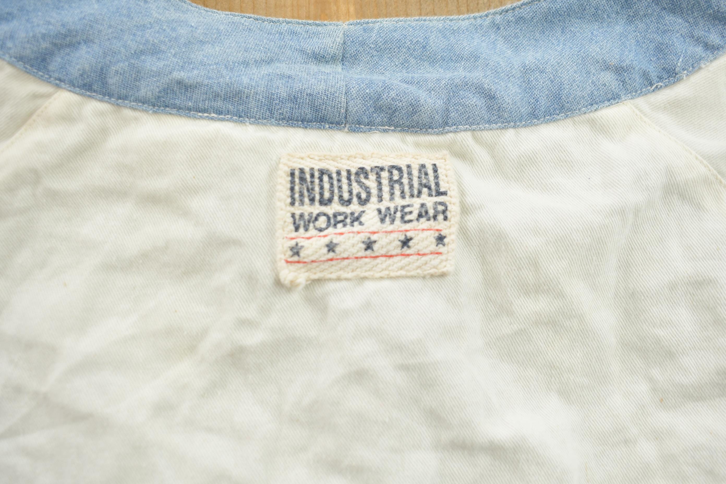 Vintage 1990s Steffano Denim Patchwork Quilted Button Down