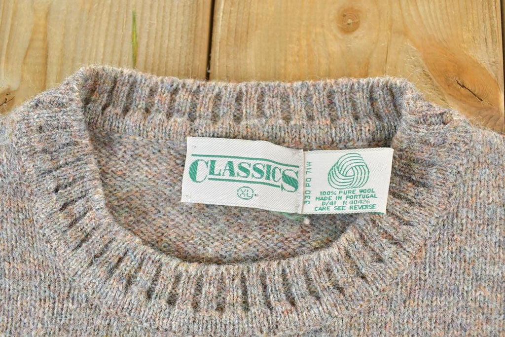 Vintage 1990s Classics 100% Wool Knit Sweater