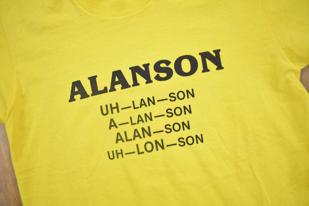 Vintage 1980s Alanson Graphic T Shirt