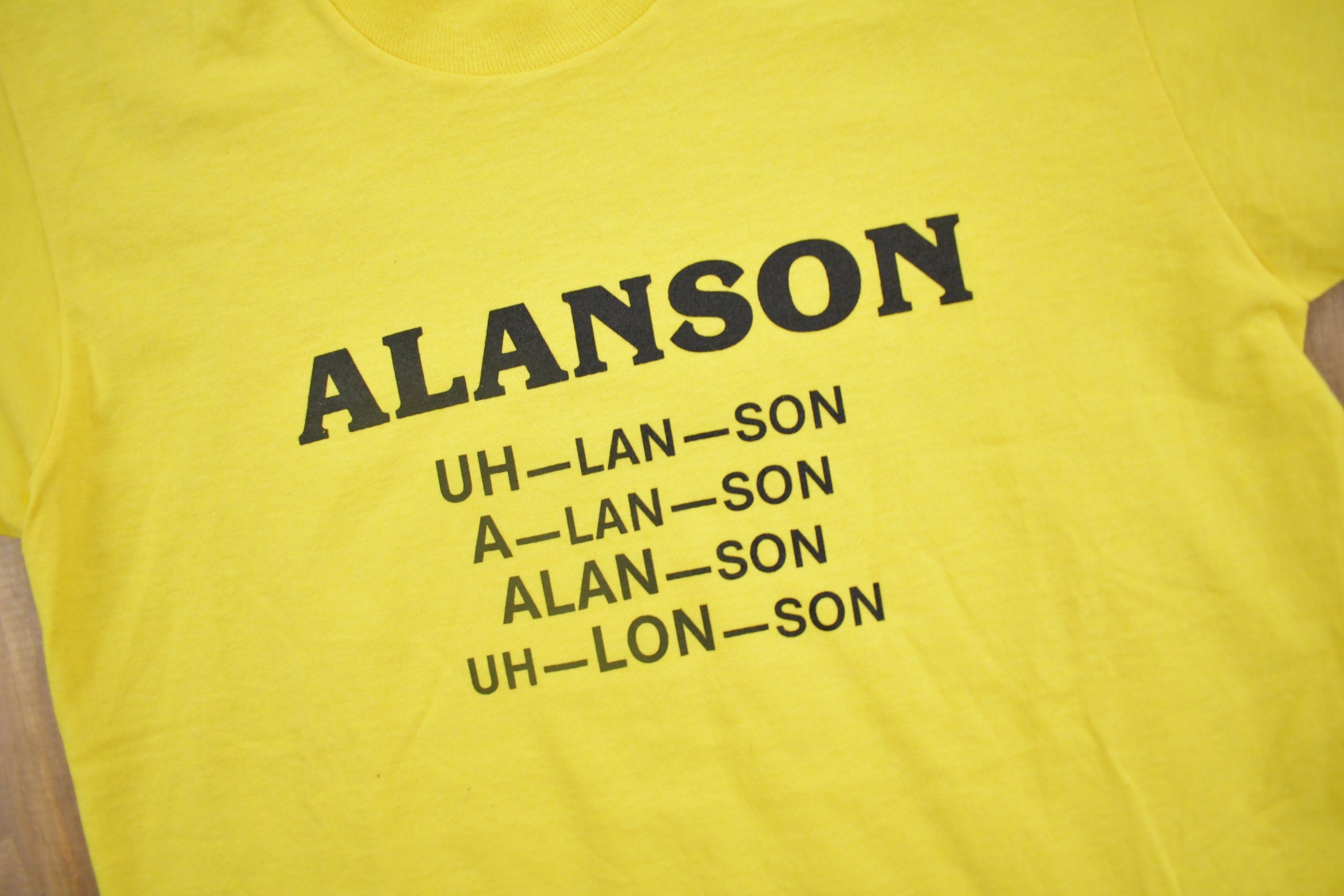 Vintage 1980s Alanson Graphic T Shirt