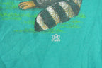 Vintage 1996 Cotton Grove Naughty Racoons FAB Nature Animal Graphic Collared T-Shirt Men's