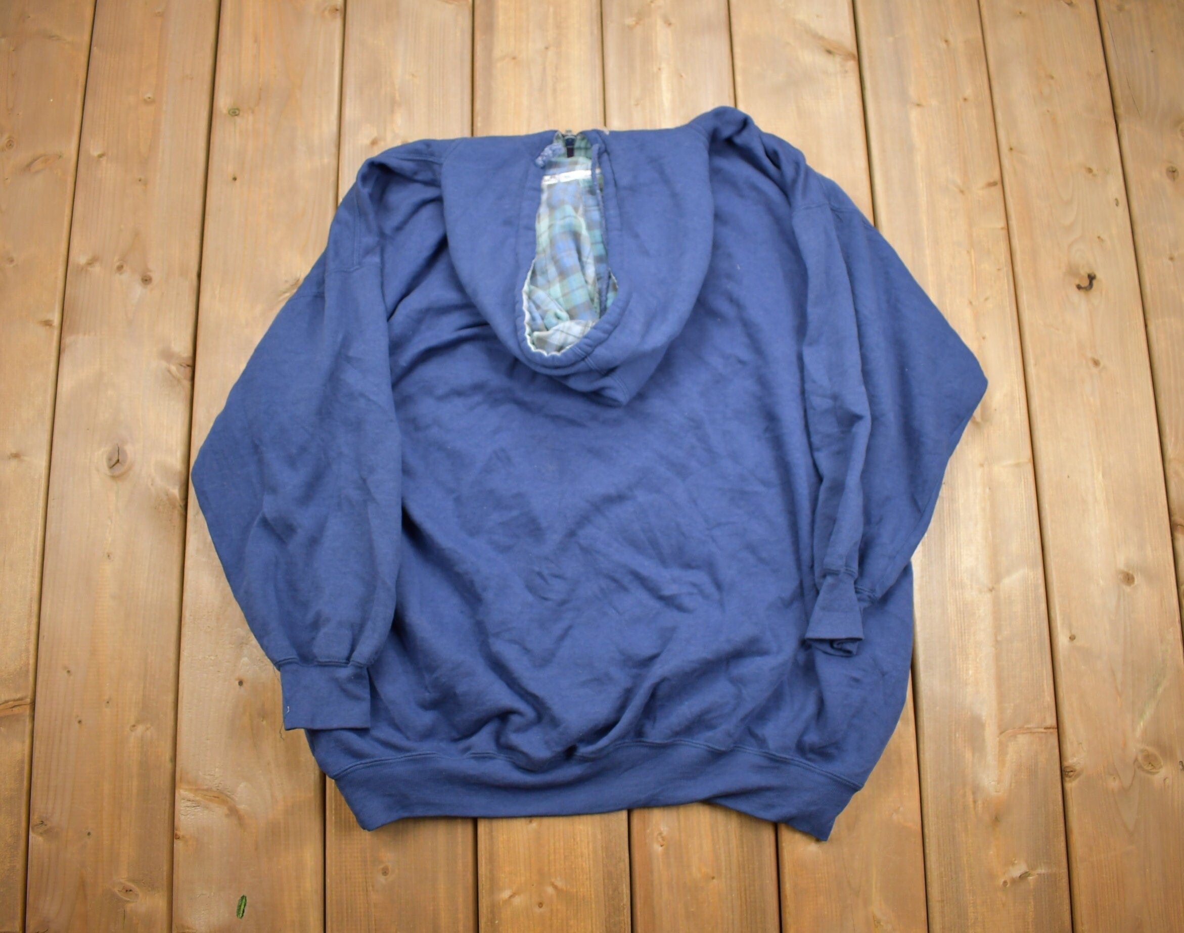 Vintage 1990s 'WFB Sport' Blue Graphic Hoodie