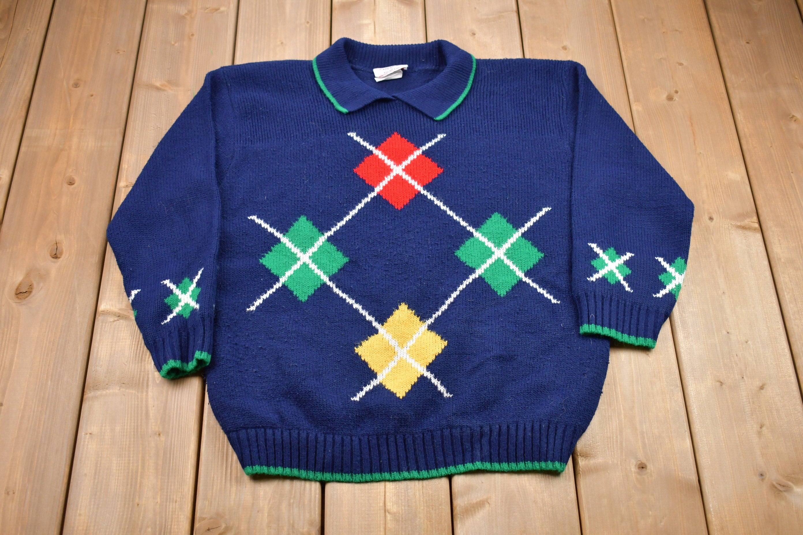 Vintage 1990s The American Collection By Cricket Lane Knitted Sweater