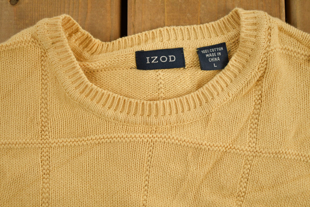 Vintage 1990s Izod Knit Crewneck Sweater