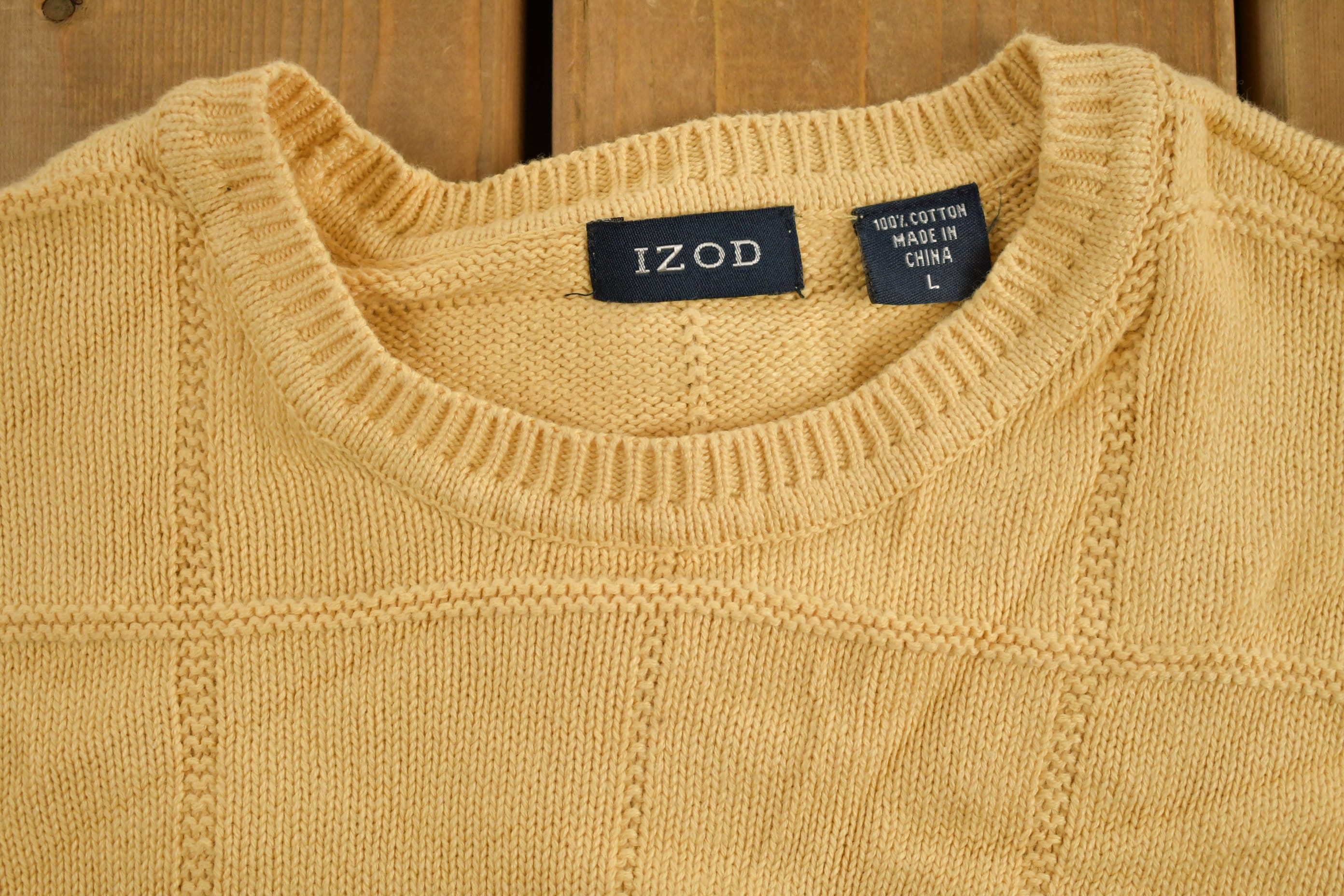 Vintage 1990s Izod Knit Crewneck Sweater