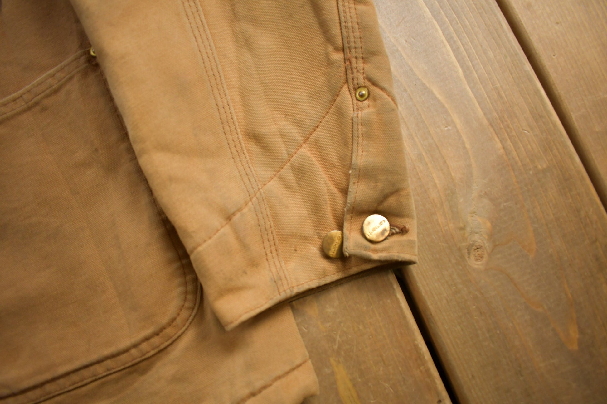 Vintage 1980s Carhartt Blanket Lined Chore Coat