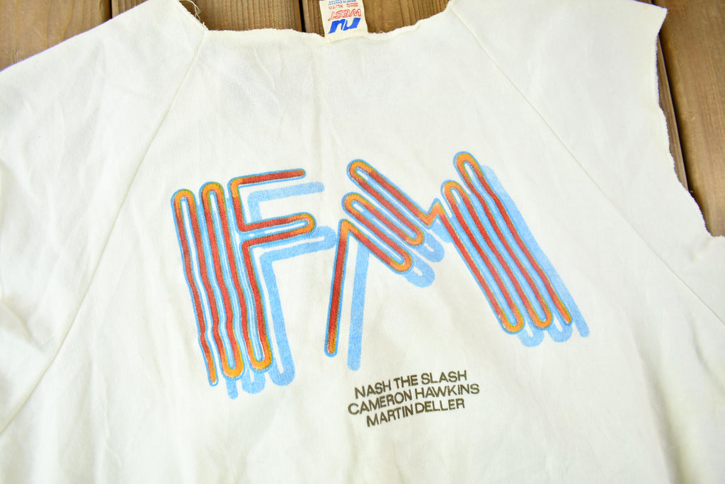 Vintage 1980s Nash The Slash Cameron Hawkins Martin Deller Graphic Crewneck Sweatshirt
