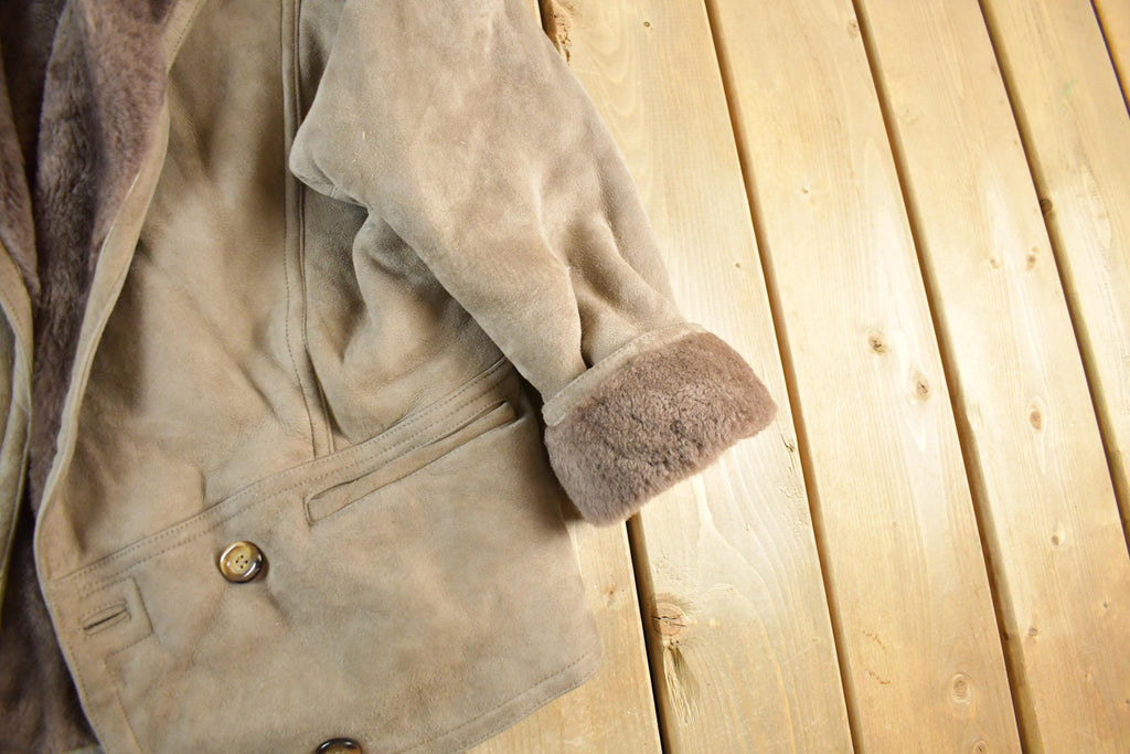 Vintage 1970s Fibok Shearling Fur Coat Men's L