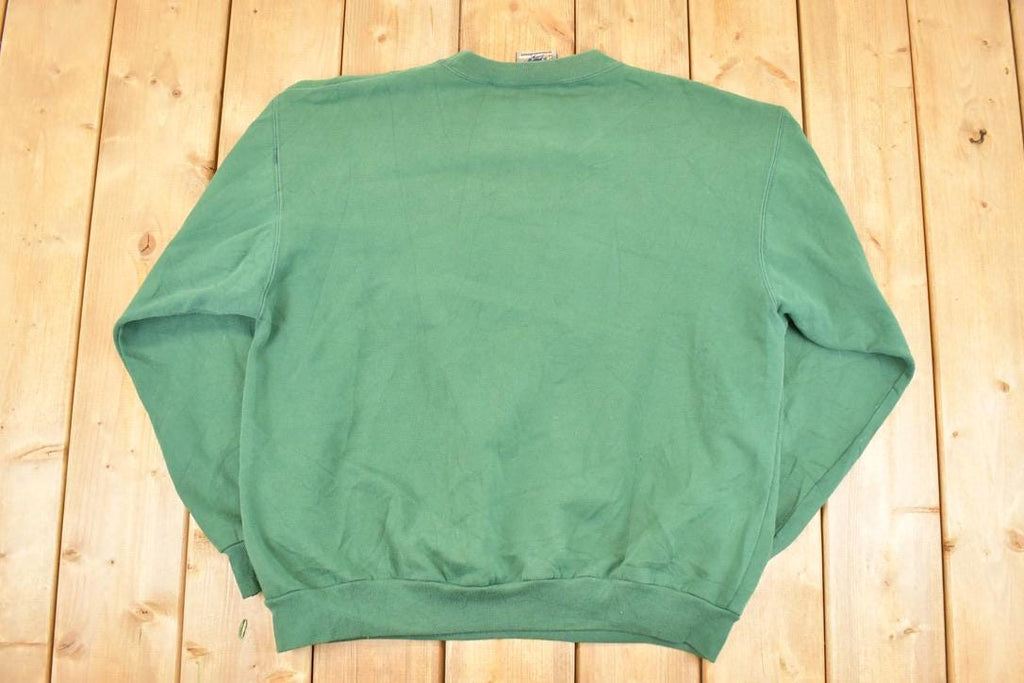 Vintage 1990s Wolf Mountain Sportsman's Classic Embroidered Crewneck Sweatshirt Men's L