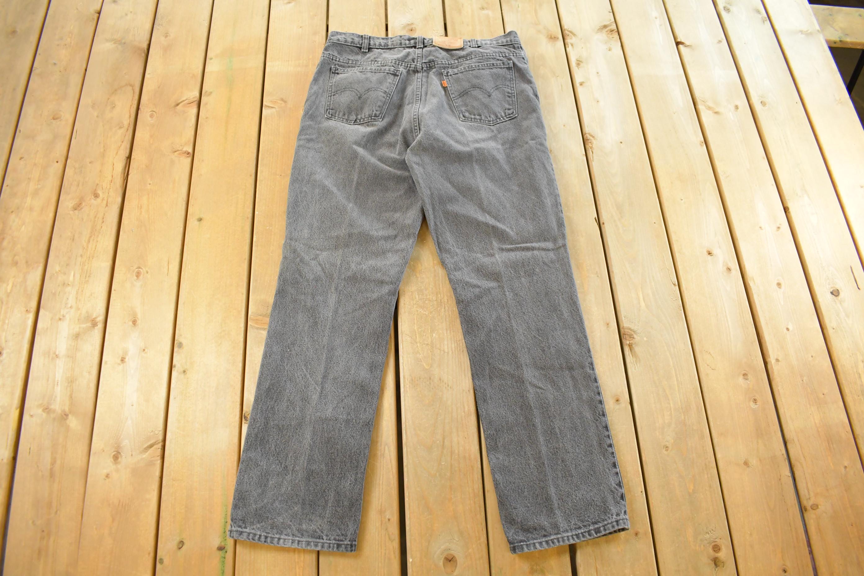 Vintage 1990s Levi's 619 Straight Orange Tab Denim Jeans Men's 36 x 31