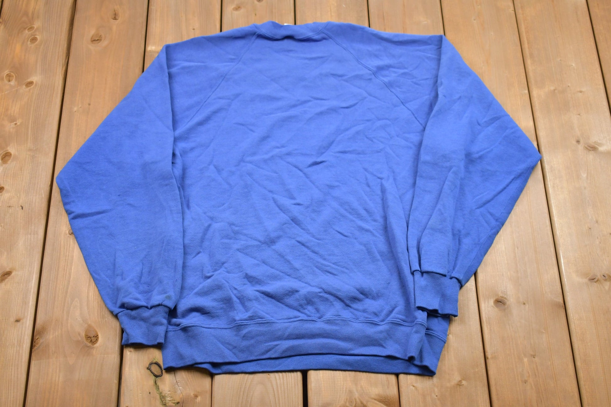 Vintage 1980s Blank Raglan Crewneck Sweatshirt