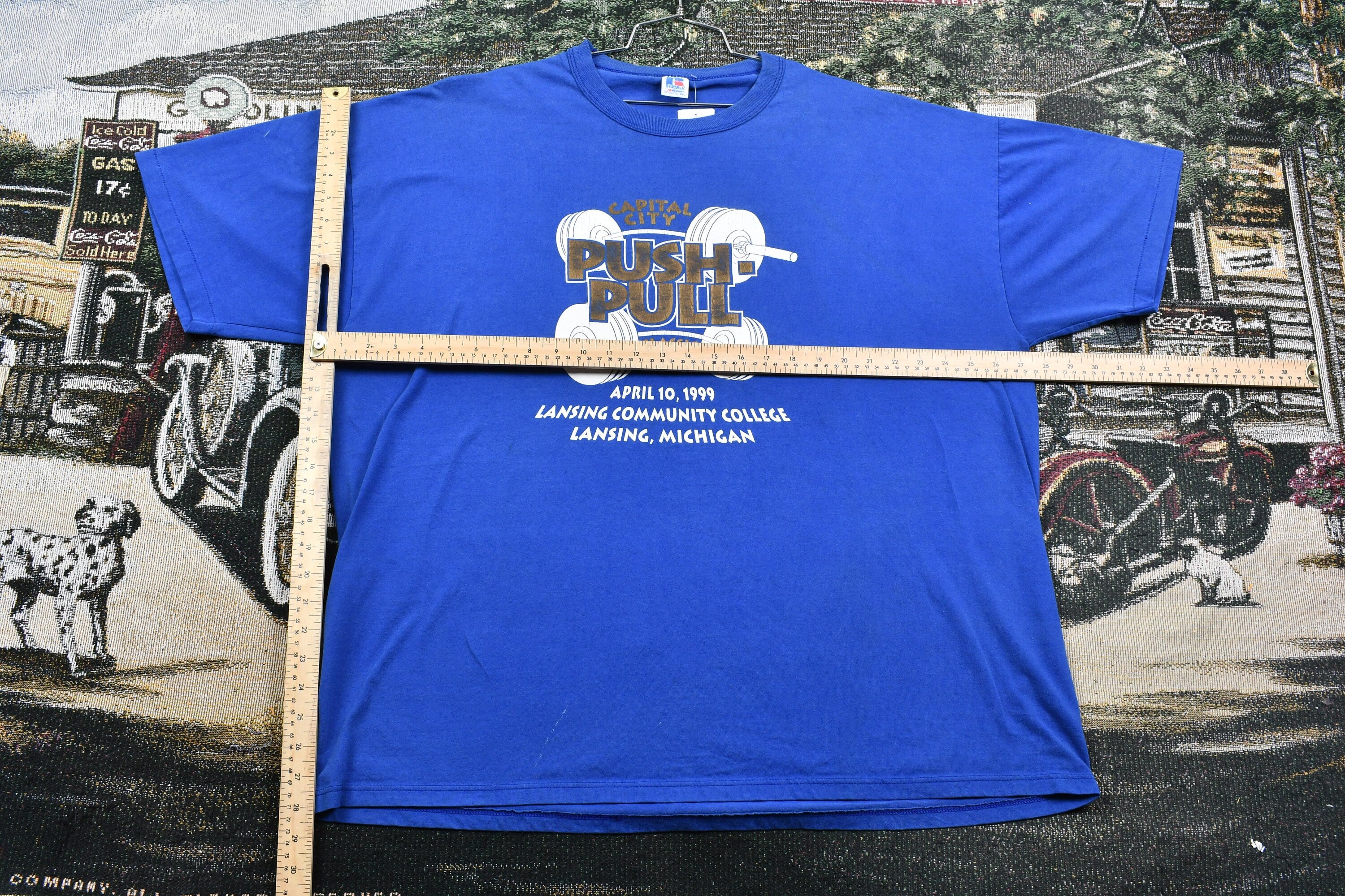 Vintage 1999 Capital City Push-Pull Classic Single Stitch Russell Athletic T-Shirt