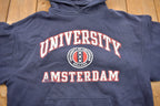 Vintage 1990s University Of Amsterdam Collegiate Hoodie
