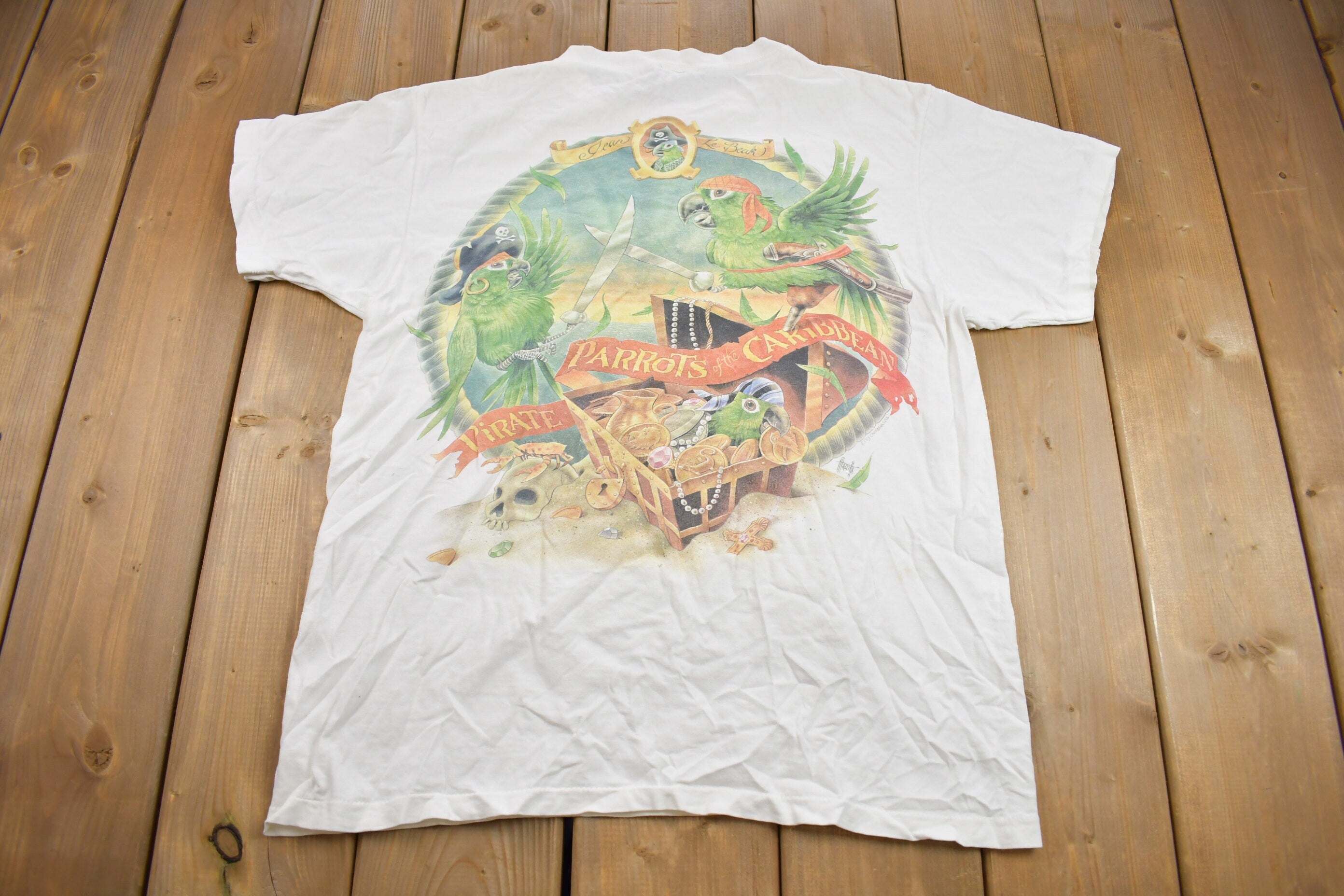 Vintage 1991 Caribbean Soul Travel Graphic T Shirt