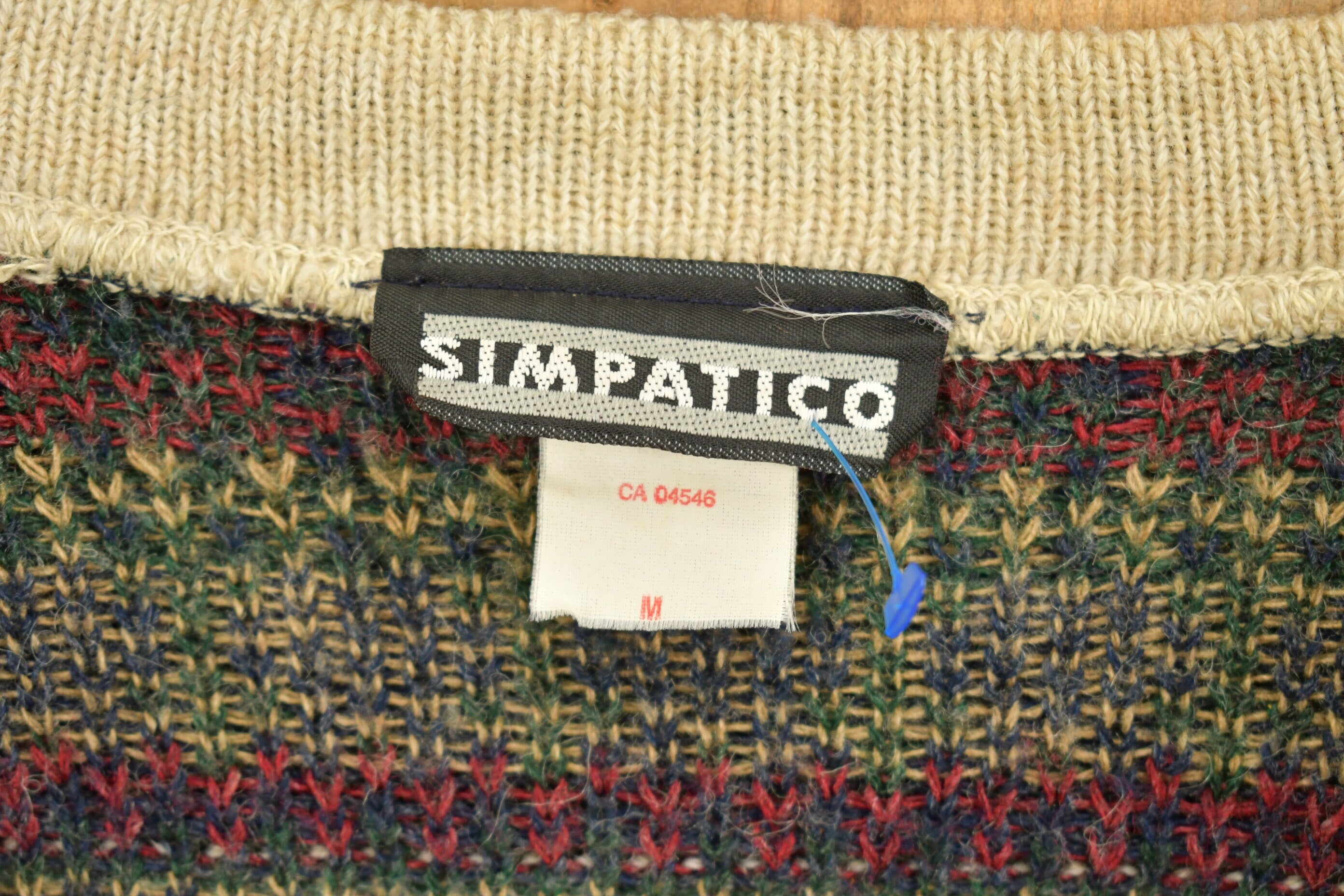 Vintage 1990s Simpatico Knitted Cardigan Sweater