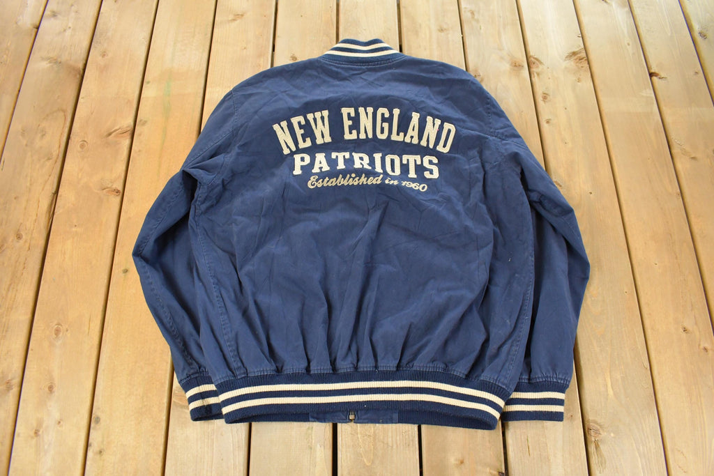 Vintage 2000s NFL New England Patriots NFL Full Zip Bomber Jacket Men's Large