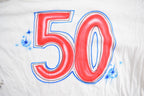 Vintage 1990s Airbrushed Birthday Dad 50th Birthday T-Shirt