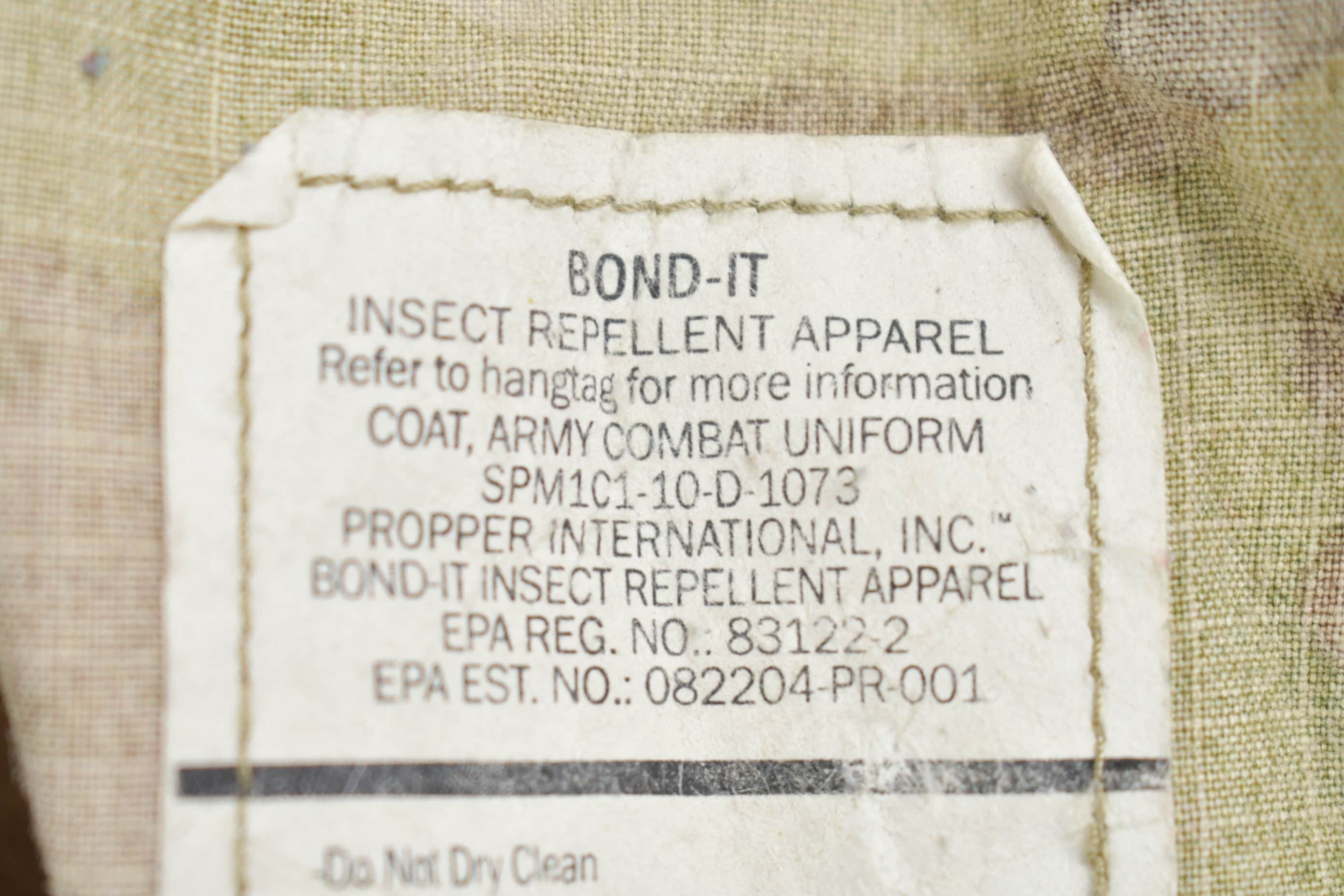 Vintage 1990s Military Desert Camo Insect Repellent Field Jacket