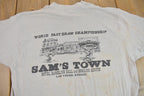 Vintage 1983 Sam's Town World Fast Draw Championship Graphic T-Shirt