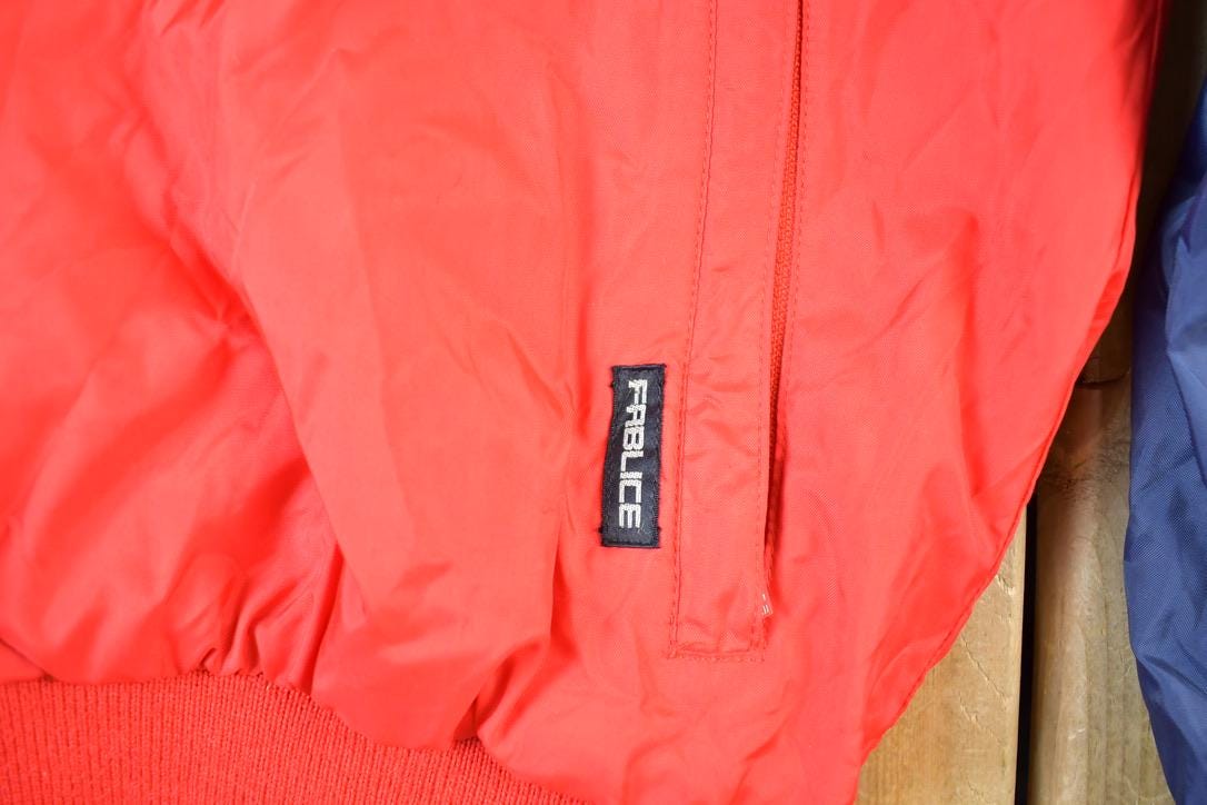 Vintage 1990s Fablice Sunstate Quarter Zip Hooded Windbreaker Sportsman Jacket