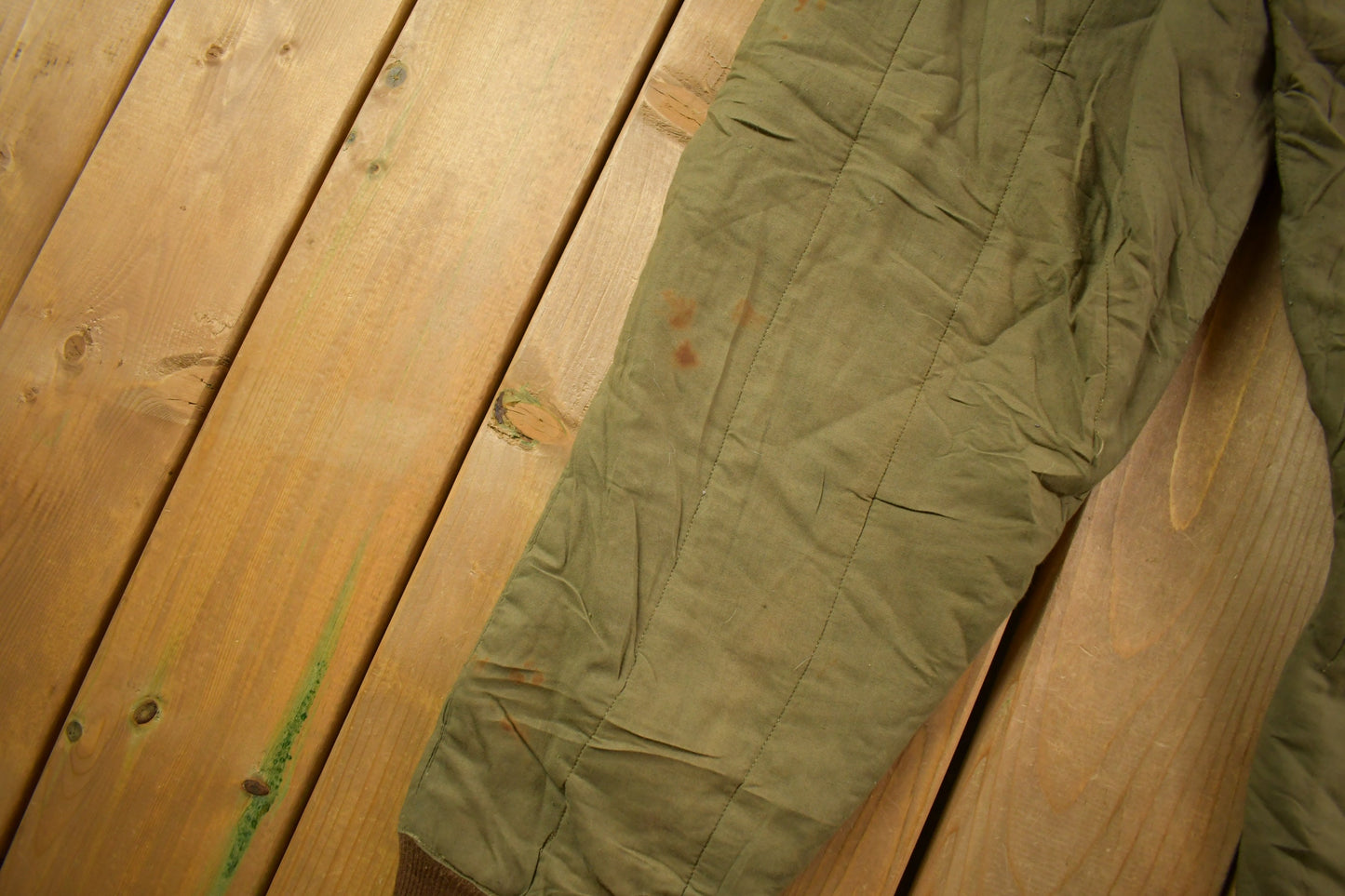 True Vintage 1960s Military Liner Pants Size 39 x 28 / Button Fly / Army Pants / Military Pant's / Vintage Military Pants