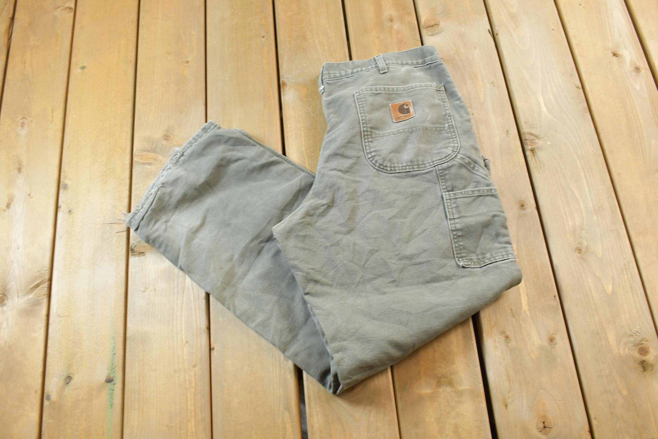 Vintage 1990s Blanket Lined Carhartt Carpenter Pants Size 28 x 30