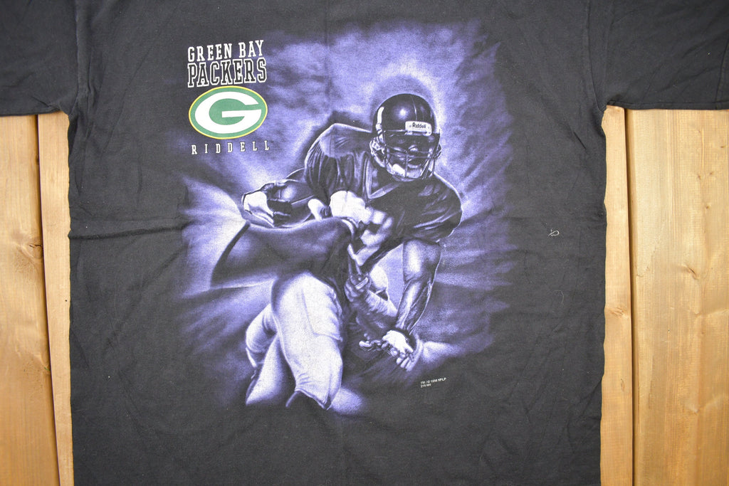 Vintage 1998 Green Bay Packers Riddell NFL Graphic T-Shirt