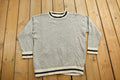 Vintage 1990s Peach Tree Neutral Striped Knit Sweater