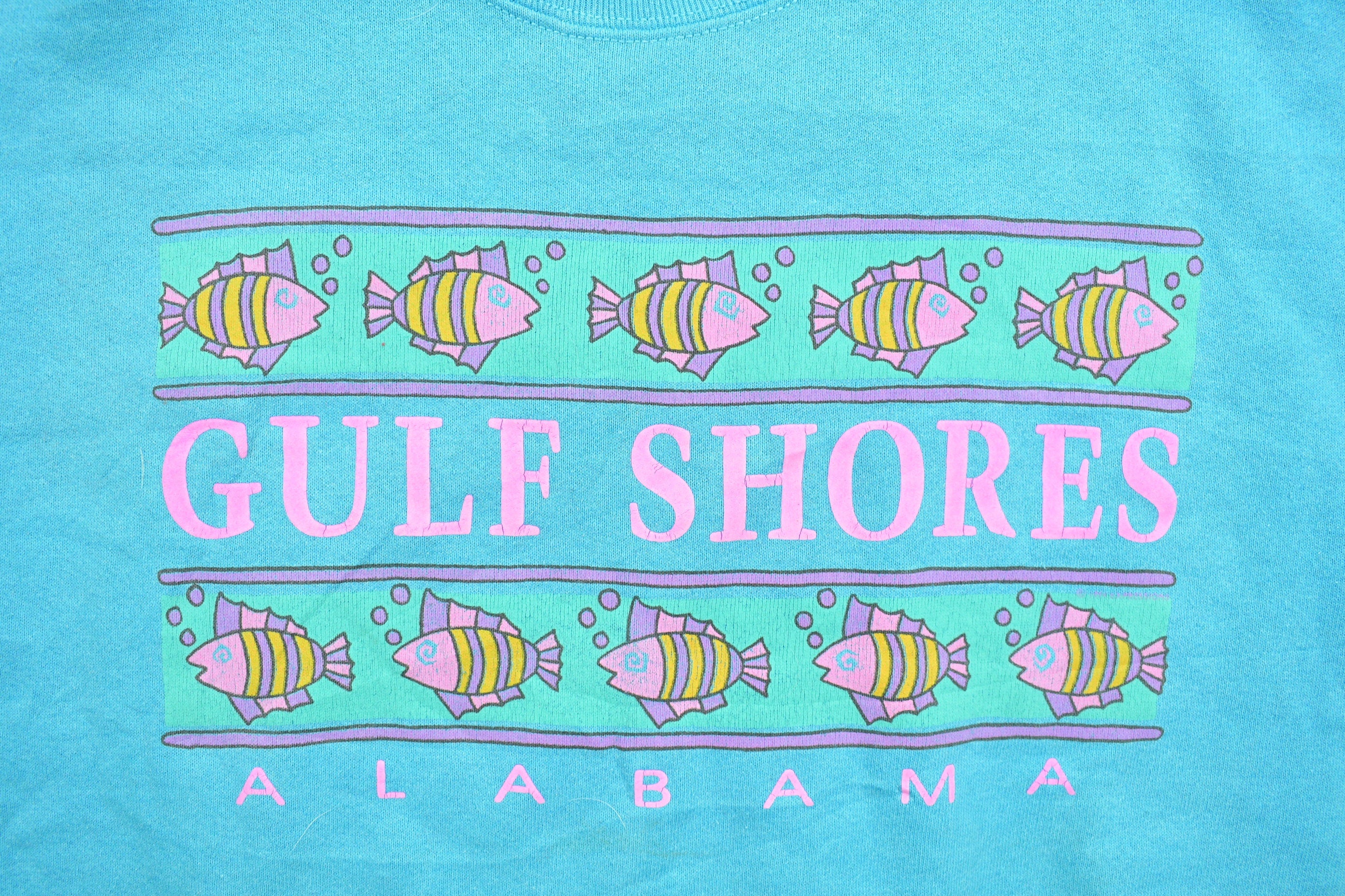 Vintage 1990s Gulf Shores Alabama Crewneck Sweatshirt