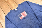 Vintage 1990s American Flag Crewneck Sweatshirt