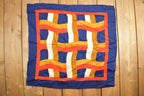 Vintage 1980s Abstract Woven Pattern Scarf