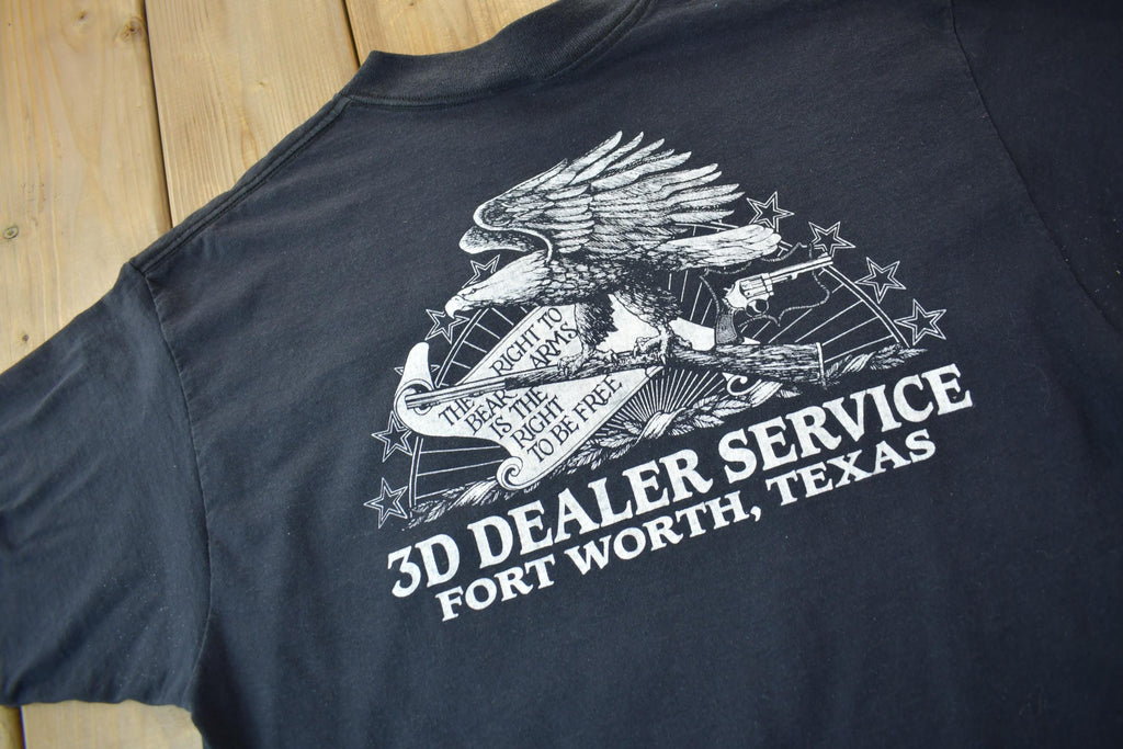 Vintage 1992 Smith & Wesson My Two Best Friends 3D Emblem T-Shirt