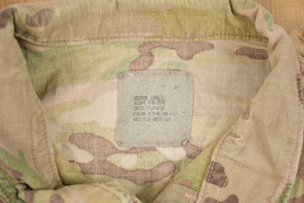 Vintage 2001 Military Camo Field Jacket